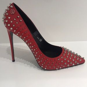 PHILIPP Plein Red high heels
